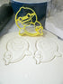 INSPIRED BY BABY SHARK FAMILY DADDY MOMMY SONG VIDEO SET OF 5 COOKIE CUTTER MADE IN USA PR1158...