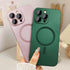Magnetic case for iPhone 14 Pro Max Phone Case for Women, Matte Luxury Soft Metallic Luster Design with Camera Lens Protector, Compatible with Mag...