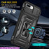 LMDAMZ Heavy Duty Case for Apple iPhone 7 Plus/8 Plus, Military Grade Dual Layer Hybrid Cushioning Rubber Bumper Protector with Slide Camera Prote...