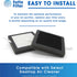 Fette Filter - True HEPA Air Purifier Filters with Activated Carbon Filters Compatible for Potulas Compact Desktop Air Purifier - Pack of 4...