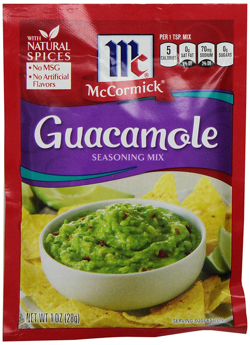 McCormick GUACAMOLE Seasoning Mix 1oz. (9 Packets)...