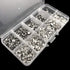 230 Sets Cz White Clear Crystal Rivets Rapid Rhinestone Silver Color Stud Rivets fit for DIY Leather-Craft and Garment (Mixed 03)...