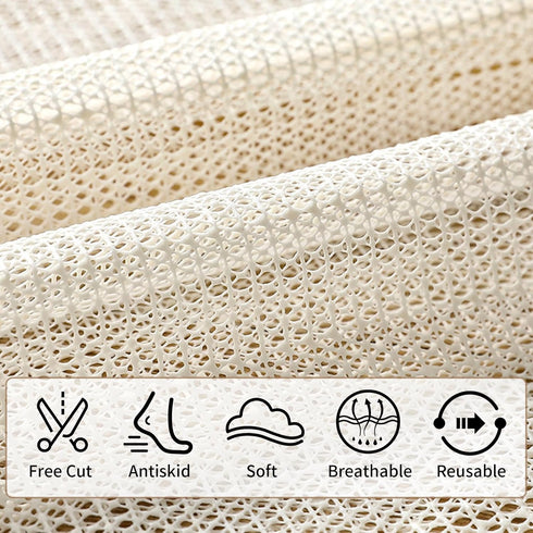 Non Slip Rug Pad, Anti Slip Rug Pad, Rug Gripper Protective Cushioning Pad for Tatami Mats, Office Chairs Beds Yoga Mats Sofas, Keep Your Rugs in ...