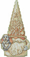 Mill Hill Rabbit Gnome Counted Cross Stitch Ornament Kit 2023 Jim Shore Woodland Gnomes JS202311, 2.5 x 5 inches, Multi...
