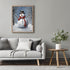 Posterizer 1 pcs-cute snowman in snowy wintery nature 9-Holiday Poster Collection-Landscape & Nature Art-Living Room Bedroom Decor- unframed wall ...
