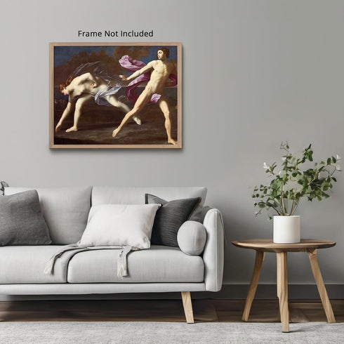 Posterizer 1 pcs-Atalanta and Hippomenes c. 1620-1625 Painting poster-Religious Posters-Gifts for Christians -Decor for Church, Sunday School Clas...