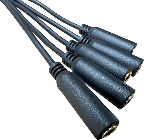 Premium 3.5mm Splitter, Headphone Splitter, Audio Splitter, Aux Splitter, Headphone Jack Splitter, Audio Splitter for Headphones, 5 Way Headphone ...