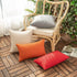 Woaboy Set of 2 Red Outdoor Throw Pillow Covers Decorative Farmhouse Linen Pillowcase Solid Waterproof Cushion Cases for Bedroom Living Room Sofa ...