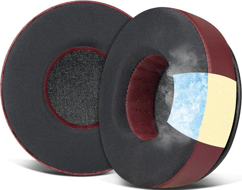 SOULWIT Cooling-Gel Earpads Replacement for Skullcandy Hesh & Hesh 2 Wireless Over-Ear Headphones, Ear Pads Cushions with Noise Isolation Foam - B...