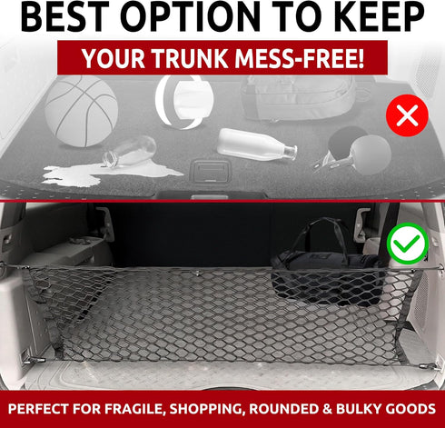 Envelope Style Trunk Cargo Net for Honda Pilot 2003 04 05 06 07 08 09 2010 2011 2012 2013 2014 2015 New...