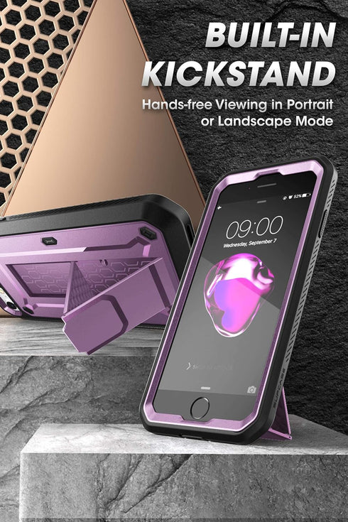 SUPCASE for iPhone SE 3rd Generation/iPhone SE 2nd Generation/iPhone 7/ iPhone 8 Case (Unicorn Beetle Pro), with Screen Protector & Stand & Holste...