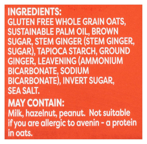 Nairn's Gluten-Free Stem Ginger Oat Grahams - Healthy, Tasty and Safe for Celiacs. Perfect On-the Go Snack .High Fiber, No Artificial Colors, Flav...