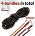 8yd Braided Leather Cord Antique Genuine Leather Strap Folded Bolo Tie Cord Rope Lace for Necklace Bracelet Pendent Jewelry Making Beading Braidin...
