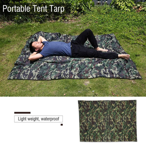 tarp,Lightweight Outdoor Cam Hiking Tent Tarp, Waterproof Picnic Mat Shelter Tent Tarp Rain Fly, with Drawstring Carrying Bag for Backpacking, and...