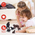 Toymany 6PCS Bear Figurines, Realistic Forest Animals Bear Family Figures Toy Set includes Brown Bears Black Bears and Cubs, Education Toy Birthda...