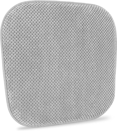 Silver Grey Kitchen Chairs Cushions Non Slip Foam Office Seat Cushions Washable Soft Thick Pads Large Wooden Metal Tapered Dining Chair Cushions,1...
