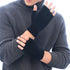 2 Pair Half Finger Gloves Winter Knit Touchscreen Warm Stretchy Mittens Fingerless Gloves in Common Size for Men and Women,black...