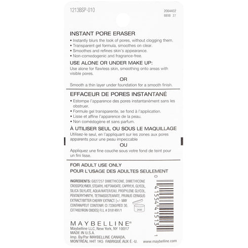 Maybelline Baby Skin Instant Pore Eraser Primer Makeup, Clear, 1 Count...