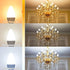 hansang 8 Pack E12 LED Candelabra Bulbs 3000K Warm White, B11 Ceiling Fan Light Bulbs Small Base, 6W 60Watt Equivalent, C37 Type B Light Bulb for ...