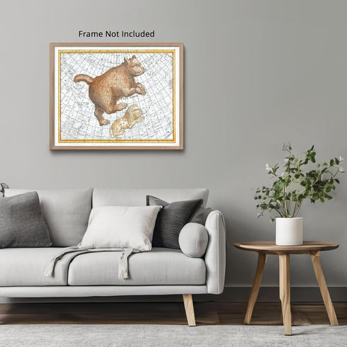 Posterizer 1 pcs-Johann Elert Bode Ursa Major-Antique Celestial Map-Astrology & Zodiac Art-Astronomy & Celestial Art-Gift for Steampunk and Astrol...