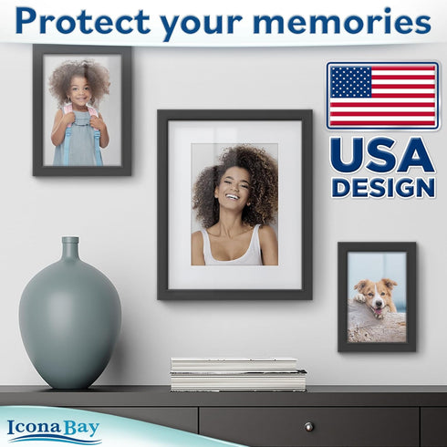 Icona Bay 4x6 Picture Frame Glass Replacement (4 x 6, 2 Pack) 4 by 6 Photo Frame Replacement Glass, 4x6 Inches Real Glass Cover...