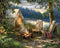 Springbok's 500 Piece Jigsaw Puzzle Evening at The Lake - Made in USA...
