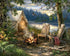Springbok's 500 Piece Jigsaw Puzzle Evening at The Lake - Made in USA...