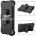 for iPhone 14 Pro Max Case 6.7" with Belt Clip Holster Kickstand, 2 Screen Protector & 2 Camera Lens Protector, Heavy Duty Full Body Protection Ph...