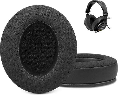 GVOEARS Replacement Ear Pads for Sony MDR 7506, Mesh Material Earpad Cushions for Sony MDR V6 / MDR V7 / MDR-CD900ST Headphones with Noise Isolati...