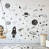 Outer Space Stars Plant Wall Decal Vinyl Astronaut Stickers Nursery Decor Gift for Kids Boy Girl Bedroom Art Home Decoration Mural Interior Design...