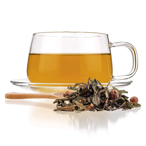 Tealyra White Champagne Loose Leaf Tea - High Antioxidants - Natural - Hot & Iced - Low Caffeine - 100g (3.5oz)...