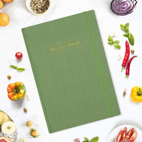 Recipe Book to Write in Your Own Recipes, Blank Recipe Book, Hardcover Recipe Notebook, Blank Cookbook, Recipe Journal, Organize Your Recipes,128 ...