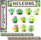 Cactus Bulletin Board Cutouts, Colorful Chalkboard Borders (40 Pieces)...