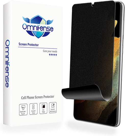 Galaxy S21 Ultra 5G Screen Protector Matte Privacy Full Adhesive Soft Film (NOT Tempered Glass), Support Fingerprint Unlock Matte Finish Surface A...