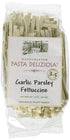 Pasta Deliziosa! Handcrafted Pasta, Garlic Parsley Fettuccine, 12 Ounce...