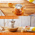 42oz/1250ml Glass Tea Kettle?Glass Teapot with Removable Stainless Steel Infuser, for Blooming and Loose Leaf Tea, Stovetop & Microwave Safe Tea P...