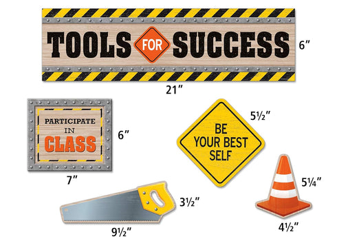BULLETIN BOARD SET MINI UNDER CONST TOOLS for SUCCESS 31 PCS...