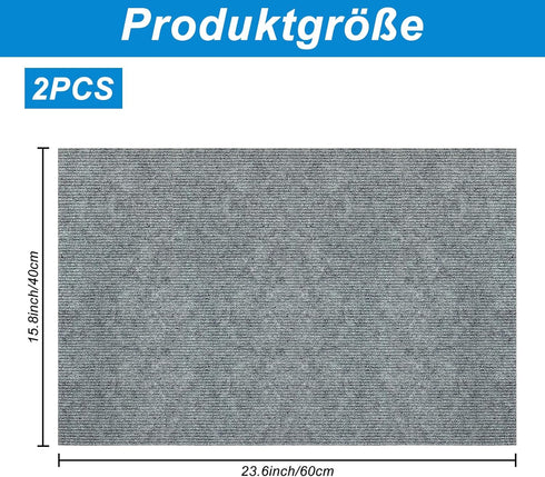 2 Pcs Cat Scratch Mats 24”x16”, Trimmable Cat Scratching Post Carpet Cover Self-Adhesive Cat Floor Scratching Pad Rug?Cat Scratcher for Tree Steps...