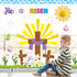 BeYumi 95Pcs Easter He is Risen Cross Bulletin Board Set Sun Honeycomb Jesus Resurrection Cross Lily Cutouts Trim Border Christian Religious Bible...