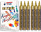 Gold Acrylic Paint Marker Pens - 2-3mm Medium Tip, 6 Pack Permanent Gold Water Based Paint Pen for DIY Projects, Paintings for Rock, Fabric, Wood,...