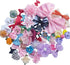 Chenkou Craft Mix Bulk 50pcs Ribbon Flowers Bows Craft Wedding Ornament Appliques A0241...