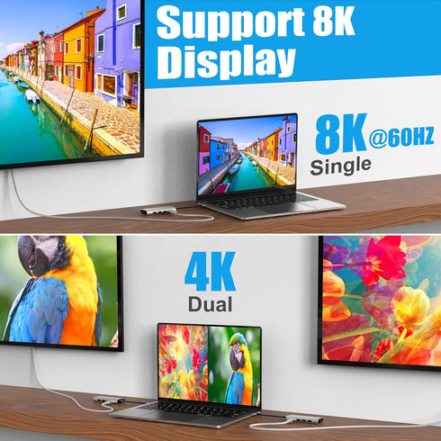 Short USB C Cable, 40Gbps USB4 Cable Compatible with Thunderbolt 4/3 Interface, USB C to USB C Cable Supports 8K Display....