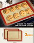 Silicone Baking Mat, 2 Pack Silicone Mats for Baking, Convenient Nonstick Baking Mat, Silicone Baking Sheet for Cookies, Candy, Bread and Pastry, ...