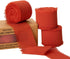 3 Rolls Rust Red Handmade Chiffon Ribbon,1.5" x 21Yd Frayed Fringe Silk Ribbons (3 Rolls *7Yd) for Gifts Wrapping, Wedding Invitations, Bridal Bou...
