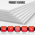 Houseables EVA Foam Sheets, Craft, Cosplay, 6mm Thick, White, 10 Pack, 9 X 12 Inch, Art Supplies, Paper Scrapbooking, Crafting Foams, Foamie Craft...