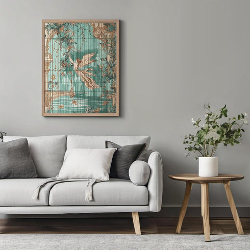 Posterizer 1 pcs-whimsical enchanted scene-fairies in nature 1-Collectibles & Fine Art-Fantasy & Fiction Art-Decor for Home & Office- unframed wal...