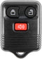 KeylessOption Key Fob Replacement 3-Button for 2005 2006 2007 2008 2009 2010 2011 2012 2013 2014 2015 Ford F150 Explorer Ranger Mustang Lincoln Ma...