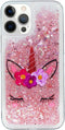 Case for iPhone 15 Pro Max, iPhone 15 Pro Max Case Cute Pink Glitter Luxury Sparkle Liquid for Girls Women Quicksand Clear Soft TPU Protective Pho...