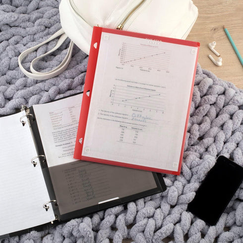 Five Star Pocket Folder + Study App, 4 Pack, 2 Pocket Folder, Customizable Cover, Fits 3 Ring Binder, Black, Pacific Blue, Fire Red, Forest Green ...