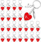 Yinkin 24 Pcs Nurse Keychain Nurse Party Favors Nurse Week Gifts Nurses Appreciation Gifts for Women(Red Heart)...